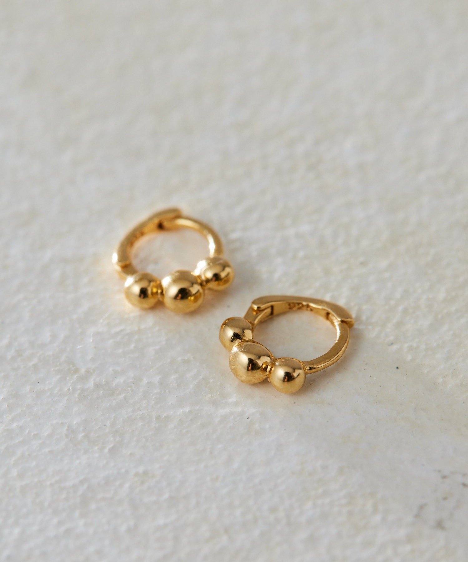ear PAPILLONNER 《スターリングシルバー使用/キャッチレス》ミニミニスリーフープ...