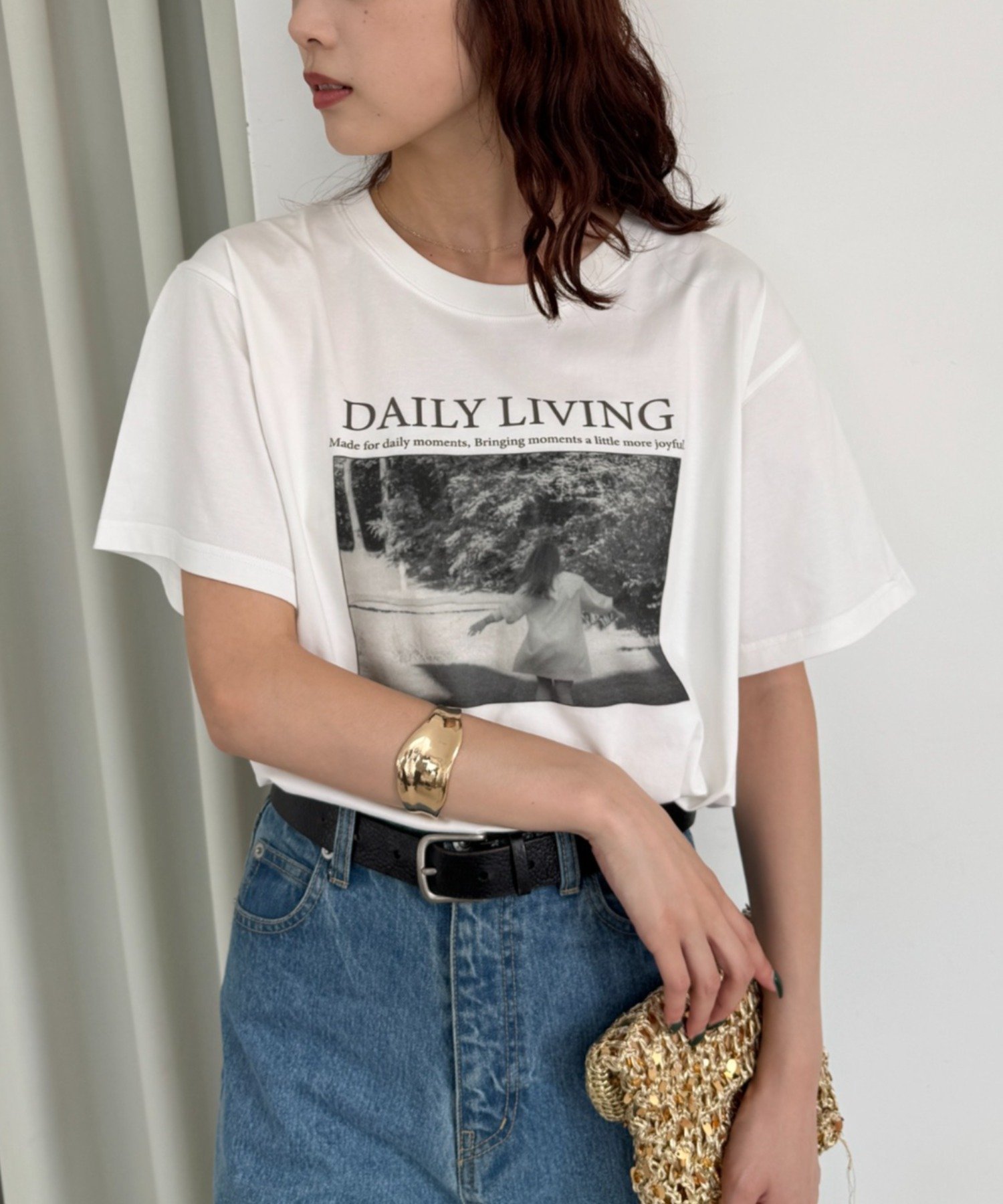 CIAOPANIC TYPY 【接触冷感】アソートフォトプリントTee チャオパニックティピー トップス カットソー・Tシャツ グレー ホワイト