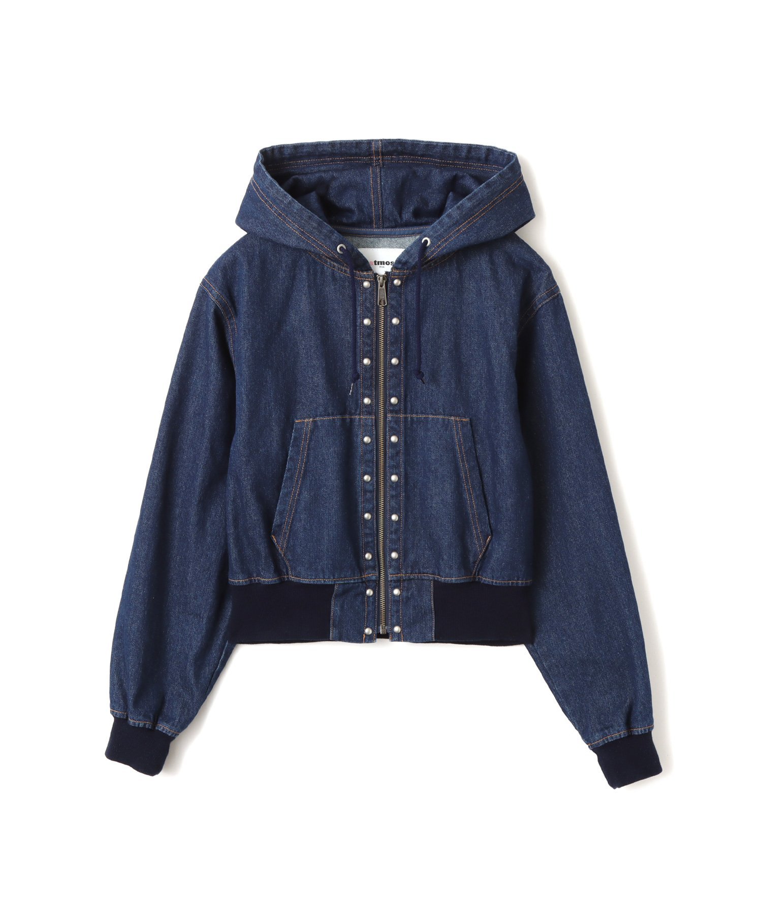 atmos pink atmos pink Studs Denim Hoodie BLUE アトモス ジャケット・アウター その他のジャケット・アウター ブルー