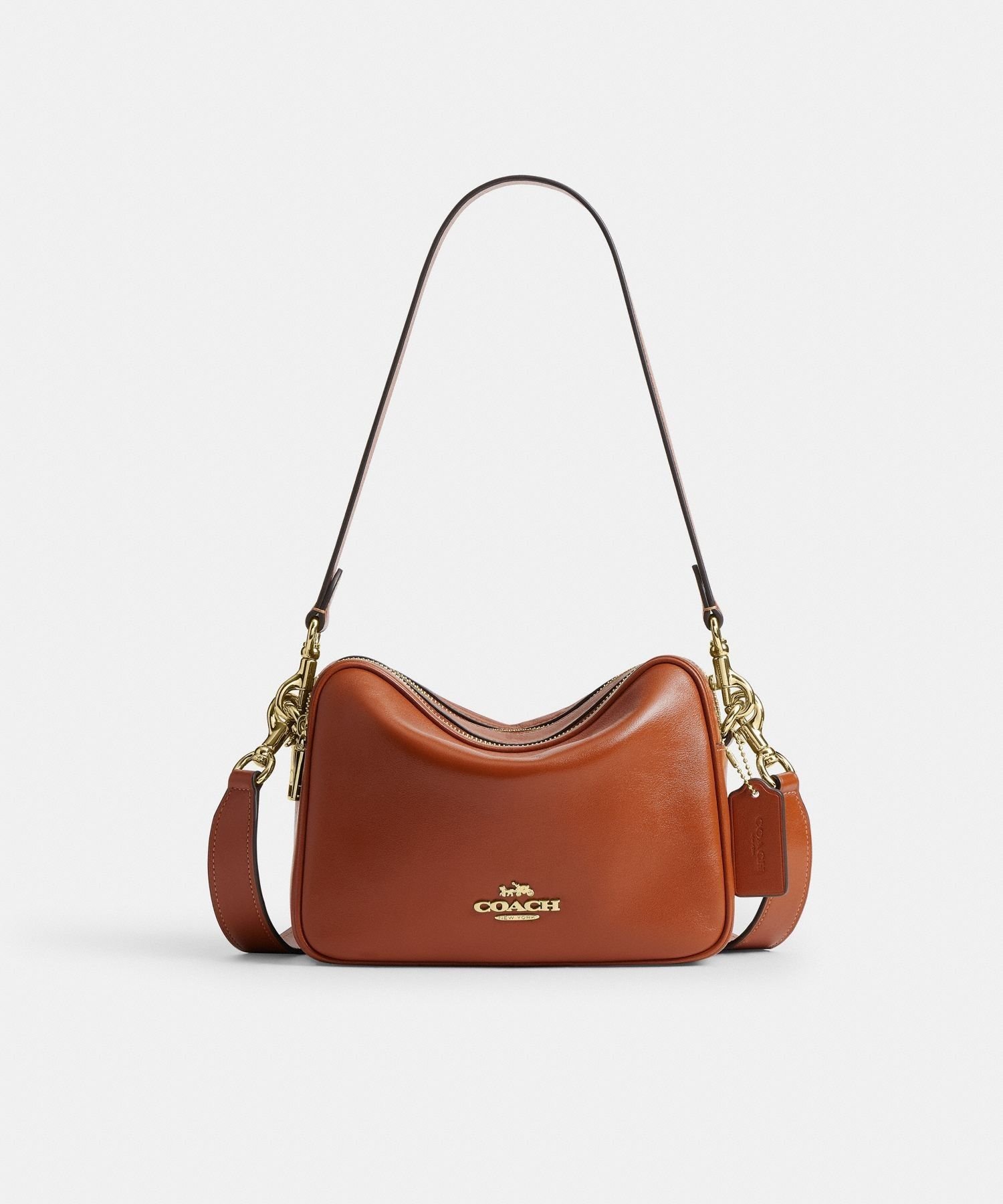 COACH OUTLET 【公式】キャリー クロスボディ バッグ コーチ　アウトレット バッグ ショルダーバッグ ブラウン【送料無料】