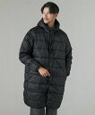 【SALE/5%OFF】THE CASUAL フーデッドロングダウンコート カジュアル ジャケット・アウター ダウンジャケット・ダウンベスト ブラック カーキグ...