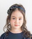 Tartine et Chocolat 【日本製】ピコレースリボンカチューシャ ベベ オンライン ストア ヘアアクセサリー カチューシャ・ヘアバンド ネイビー ...