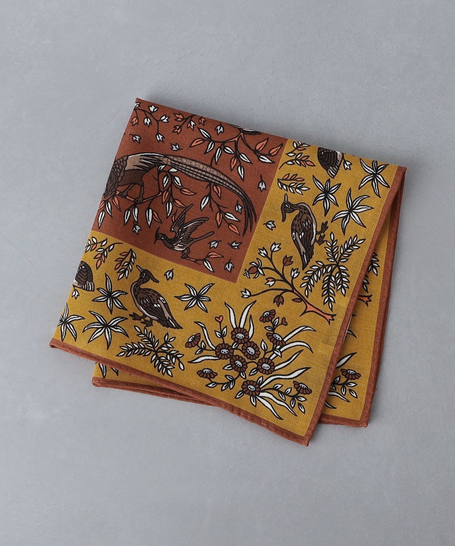 UNITED ARROWS ADAMLEY リーフ ポケットチーフ ユナイテッドアローズ ファッション雑貨 その他のファッション雑貨 レッド ブルー【送料無料】