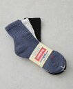 NANO universe Healthknit/シンカーカラー無地 ソックス アソート3足セット ナノユニバース 靴下・レッグウェア その他の靴下・レッグウェ...