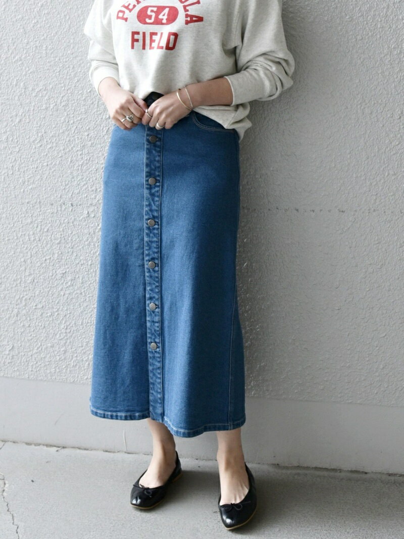 【SALE／30%OFF】SHIPS any 【SHIPS any別注】CIMARRON JEANS: デニムスカート シップス スカート その他のスカート ブルー ネイビー【送料無料】のサムネイル