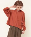RNA-N M2095 21/-OE天竺スキッパープルオーバー アールエヌエーエヌ トップス カットソー・Tシャツ オレンジ ベージュ ブラック