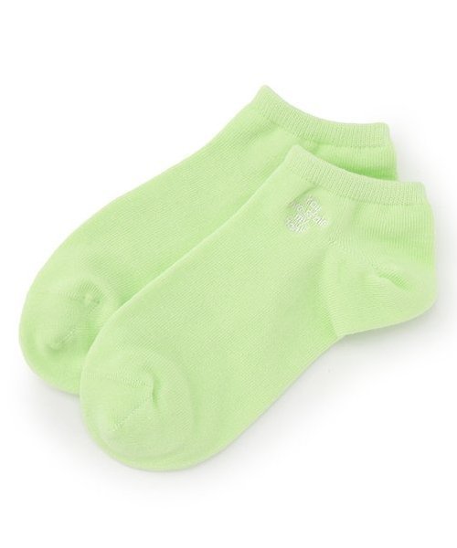 Lovetoxic 【接触冷感/ひんやり】刺しゅうスニーカー丈ソックス ナルミヤオンライン 靴下・レッグウェ..