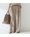 Rouge vif la cle 【待望の再入荷!】【セットアップ対応】キュプラフィブリル ワイドパンツ【予約】 ルージュ・ヴィフ ラクレ パンツ その他のパンツ グレー【送料無料】