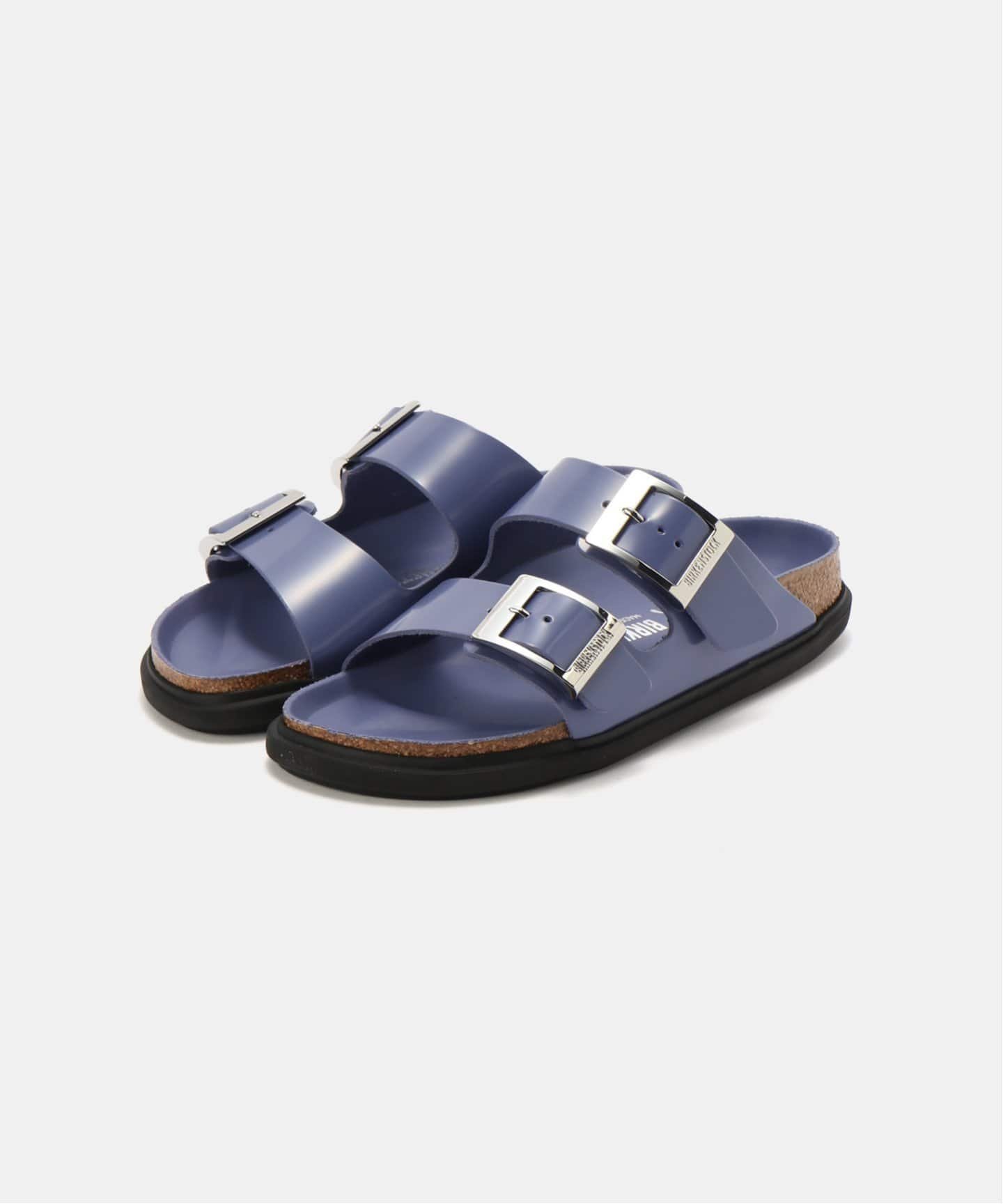 BIRKENSTOCK パープルロゴ入りフラットサンダル 関税送料込み BIRKENSTOCK パープルロゴ入りフラットサンダル 関税送料込み