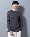 NANO universe アンチスメルワッフルTシャツ 長袖 ナノユニバース トップス カットソー・Tシャツ ホワイト グレー ブラック【送料無料】
