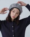 FREE'S MART パイピングバスクベレー フリーズ マート ファッション雑貨 マフラー・ストール・ネックウォーマー グレー ブラック【送料無料】