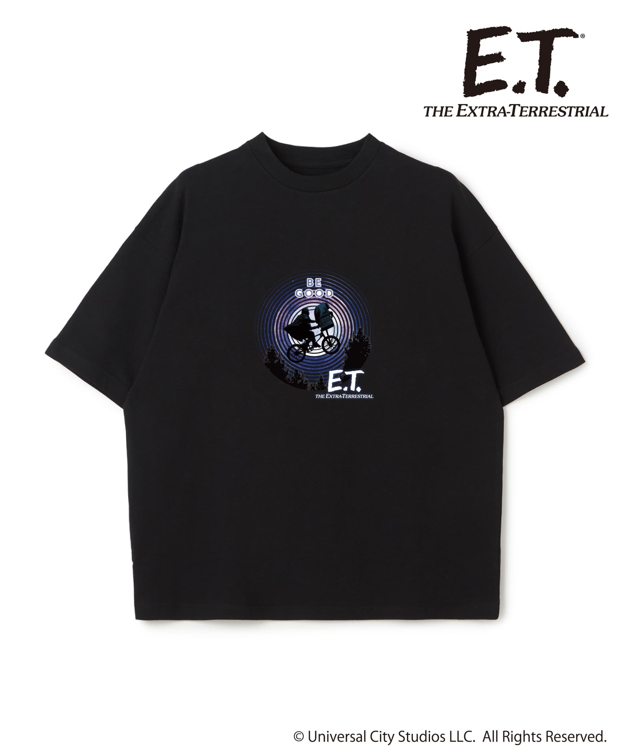 【E.T./イーティー】ムービーグラフィックプリント半袖Tシャツ / Movie Scene Graphic T-Shirt《UNISEX》(2026SS) クロスマルシェ トップス カットソー・Tシャツ ホワイト ブラック