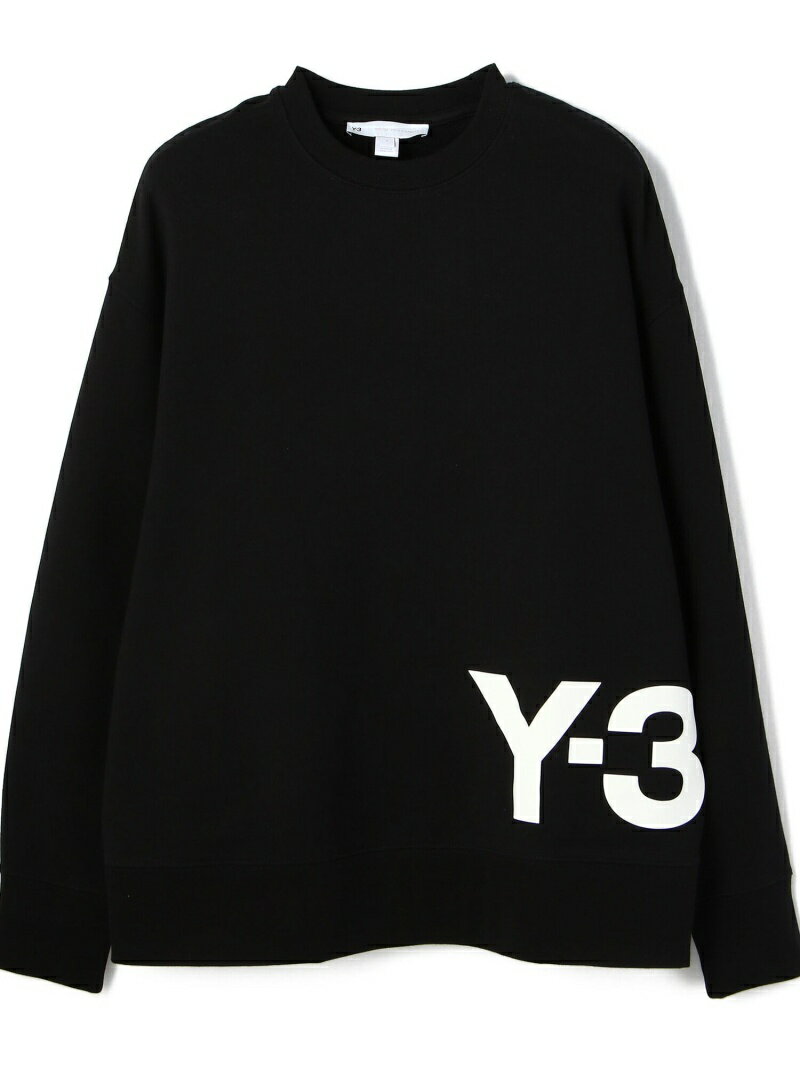 LHP Y-3/ワイスリー/LOGO CREW SWEARSHIRT/ロゴクルースウェットシャツ エルエイチピー トップス カットソー・Tシャツ ブラック【送料無料】