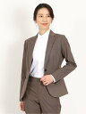 【SALE/67%OFF】m.f.editorial 綿混シャーク 1ボタンジャケット 茶(セットアップ可能) タカキュー スーツ・フォーマル スーツジャケット...