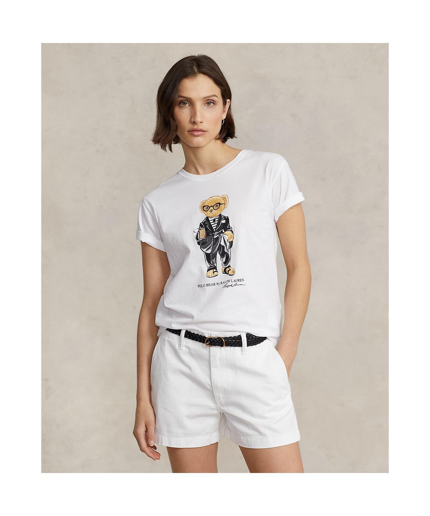 POLO RALPH LAUREN Polo ベア ジャージー Tシャツ ラルフローレン トップス カットソー・Tシャツ ホワイト【送料無料】のサムネイル