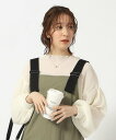 【SALE/30%OFF】SHOO・LA・RUE 【無理せずキレイ】楊柳ボリューム袖ブラウス シューラルー トップス シャツ・ブラウス ピンク ホワイト ブラッ...