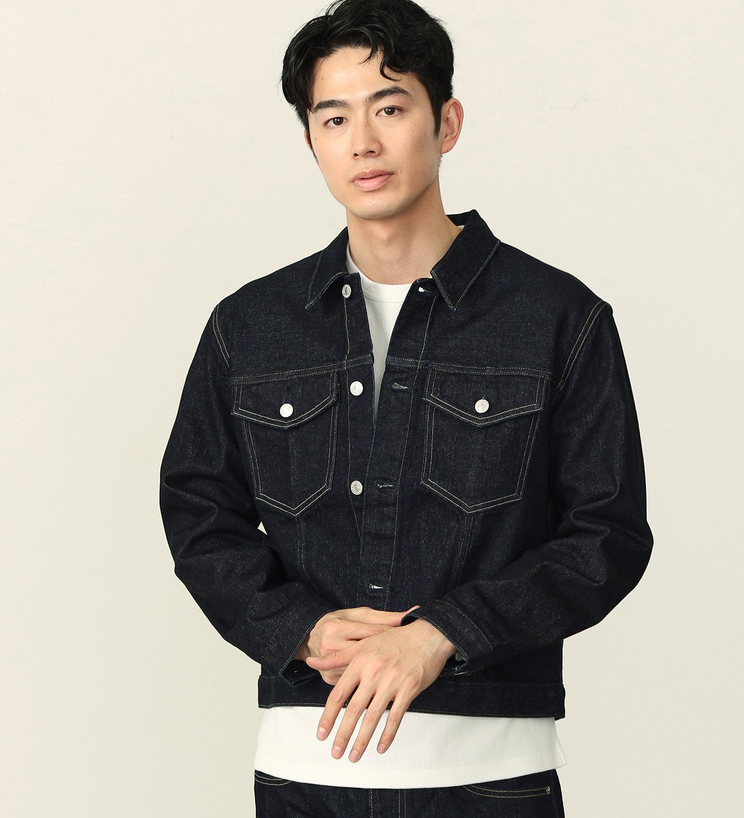 EDWIN 【WEB限定】ふつうのデニムジャケット うれしいバリュープライス Gジャン エドウインオンラインモール ジャケット・アウター デニムジャケット ブルー