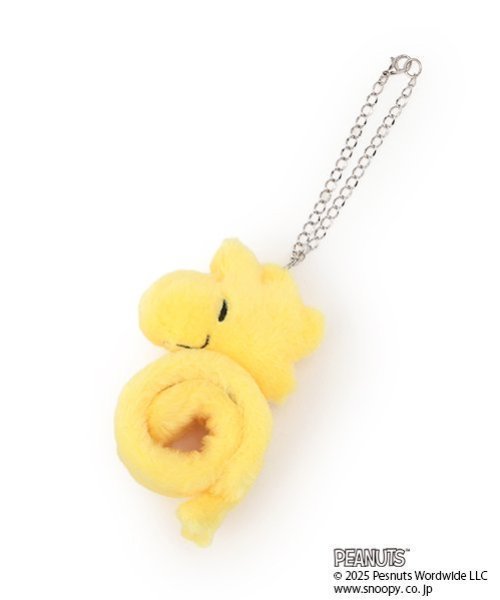 pom ponette junior 【PEANUTS】くるくるファーチャーム ナルミヤオンライン ファッション雑貨 チャーム・キーチェーン ホワイト 2