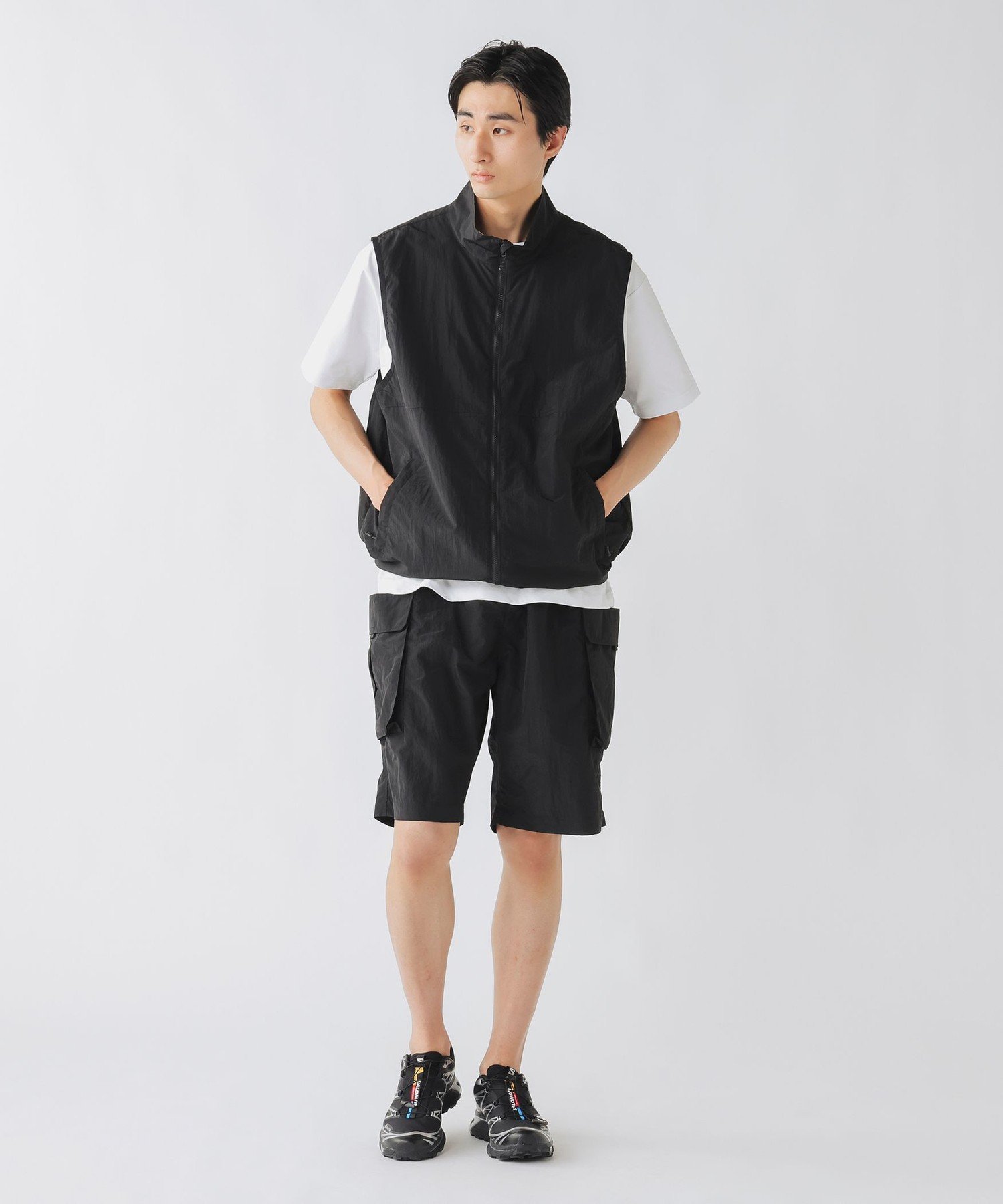 【SALE／40%OFF】BEAMS HEART MEN 撥水 ナイロンリップストップ ベスト ビームス ...