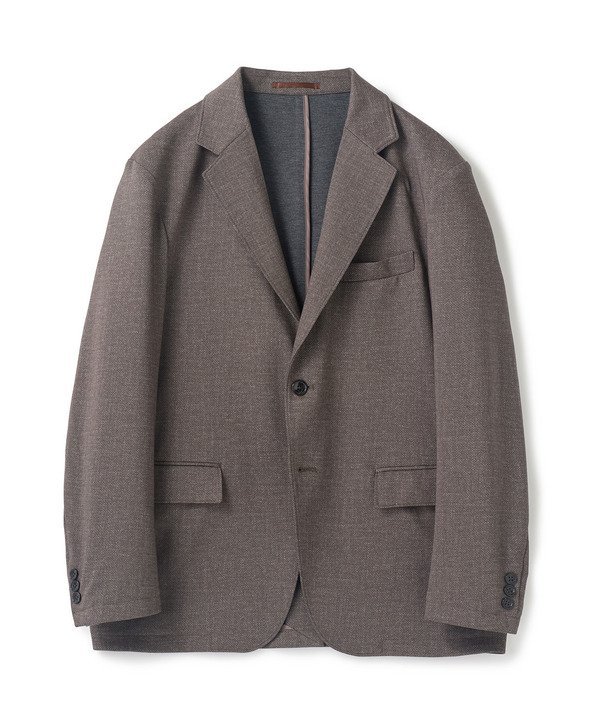 UNION STATION [Matching Set Available] Printed Ponte Tailored Jacket <Stretch, Hand Washable, Cooling Touch> Men's Bigi Jacket/Outerwear Tailored Jacket/Blazer Beige Navy Gray [Free Shipping]