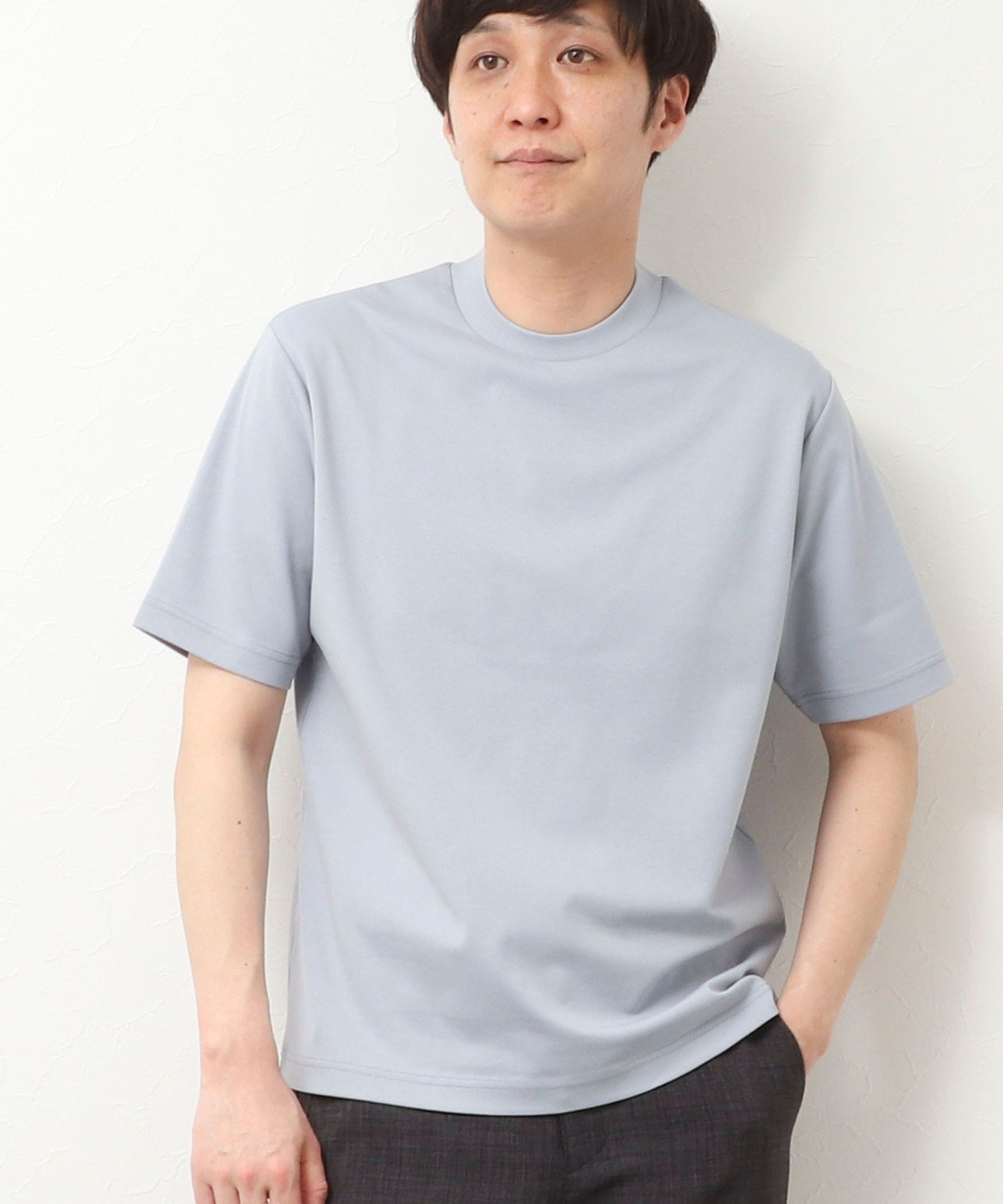 NOLLEY'S LIGHT シルケットポンチ JACKET-Tシャツ ノーリーズ トップス カットソー・Tシャツ ネイビー ホワイト ブルー【送料無料】