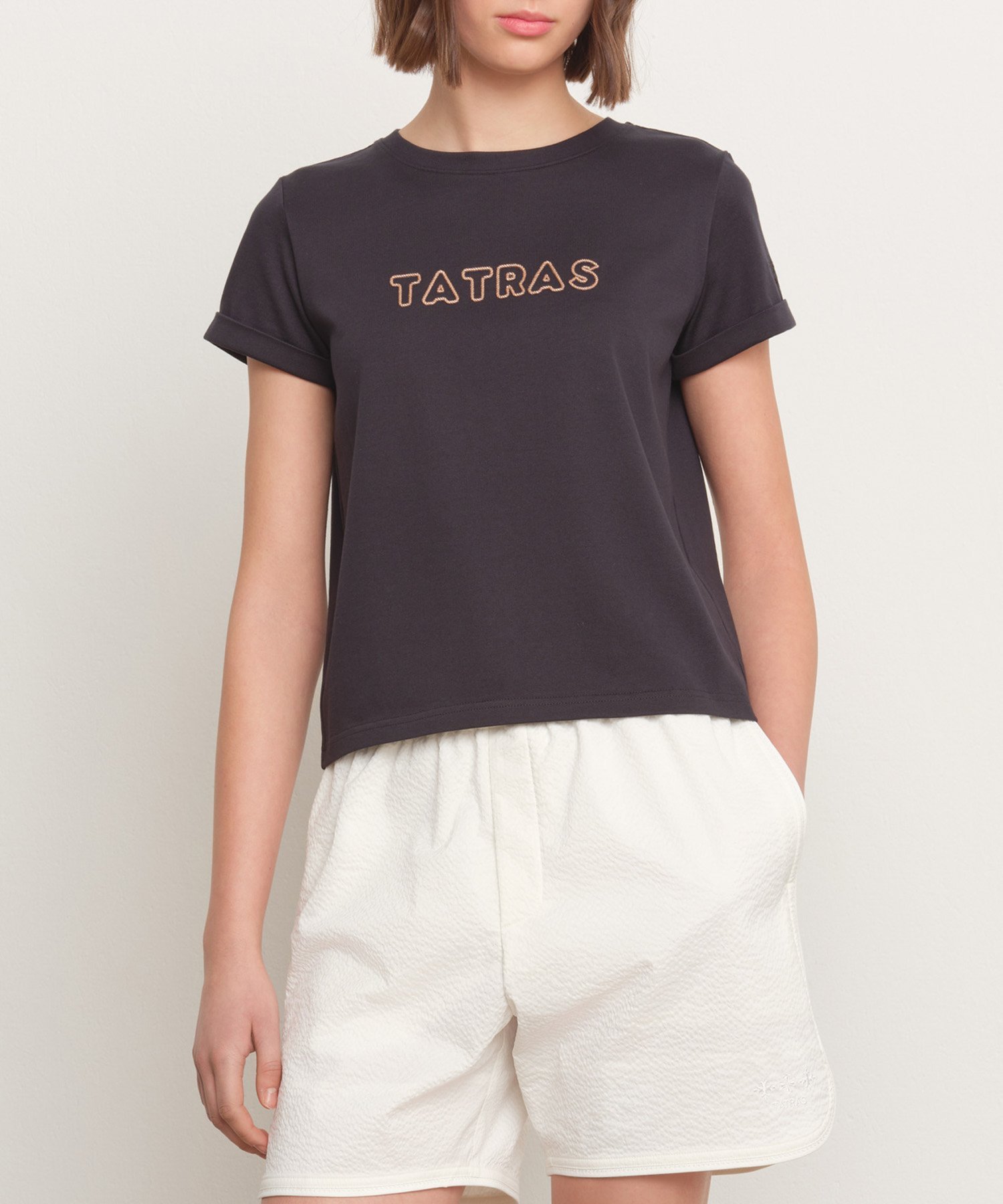 TATRAS 【TATRAS 直営店】ALISA アリッサ / Tシャツ タトラスコンセプトストア トップス カットソー・Tシャツ ネイビー ホワイト【送料無料】