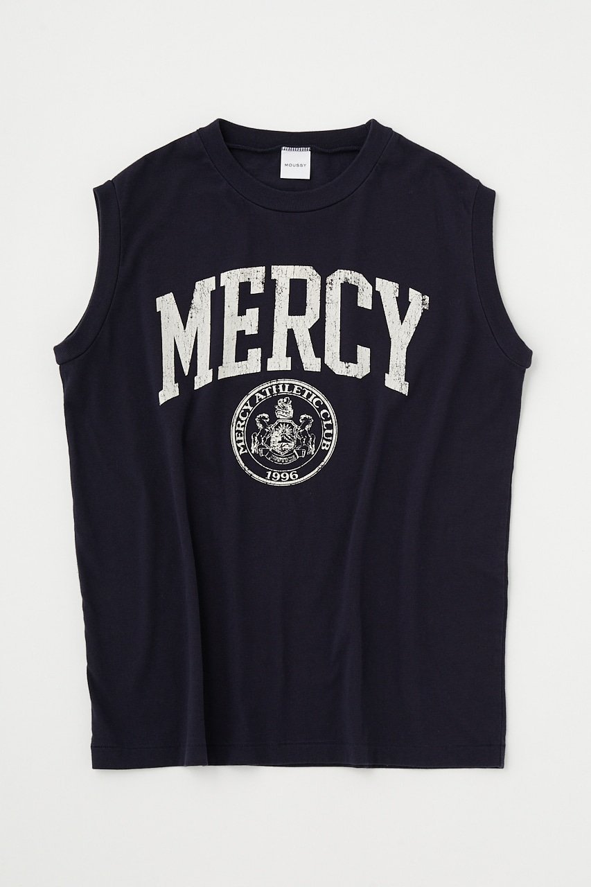 MOUSSY MERCY NS Tシャツ マウジー トップス ノースリーブ・タンクトップ ネイビー グレー ホワイト【送料無料】のサムネイル