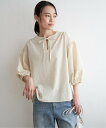 【SALE/20%OFF】ikka 袖コンスキッパーブラウス イッカ トップス その他のトップス ベージュ ホワイト ブラック