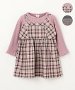組曲 KIDS 【90-100cm】ビスチェック トップス クミキョク トップス カットソー・Tシャツ ブルー【送料無料】