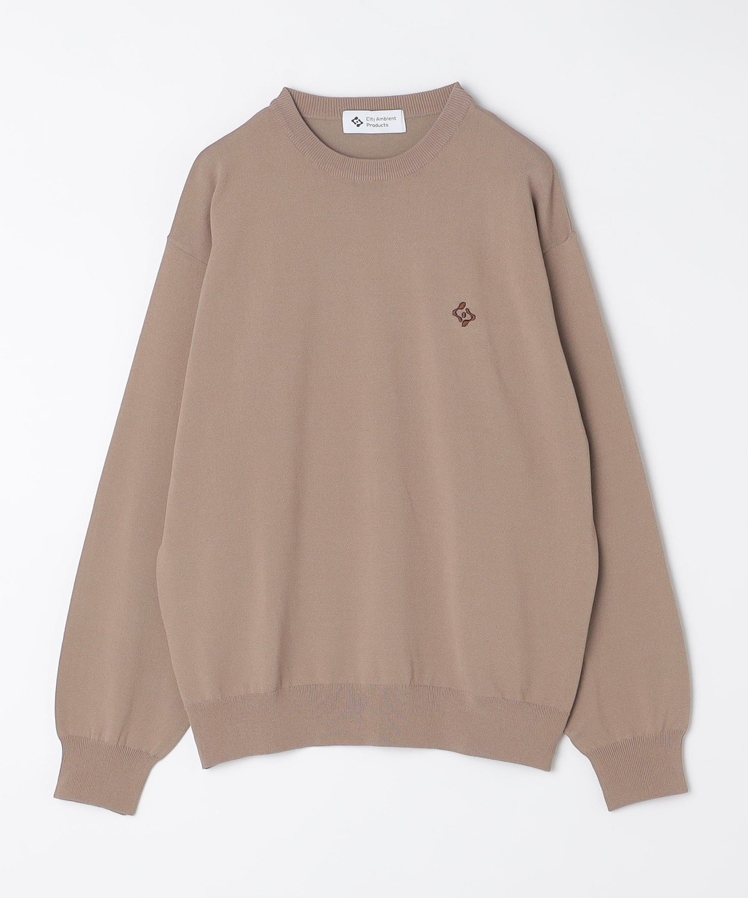 【SALE／40%OFF】SHIPS MEN City Ambient Products:＜手洗い可能＞14ゲージ レーヨン ナイロン ワンポイントロゴニット シップス トップス ニット ベージュ グレー ブラック【送料無料】