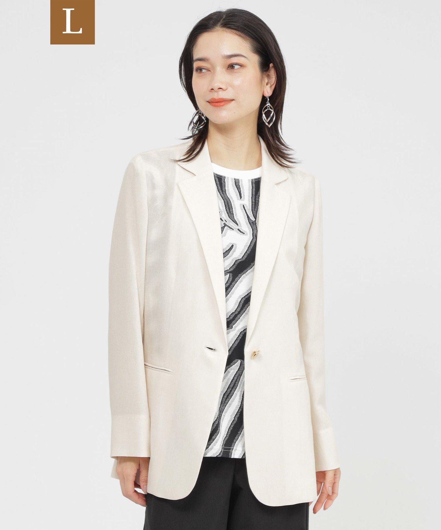 【SALE／42%OFF】EVEX by KRIZIA 【L】【カタログ掲載品】【ウォッシャブル】シアーヴィンテージスラブ..