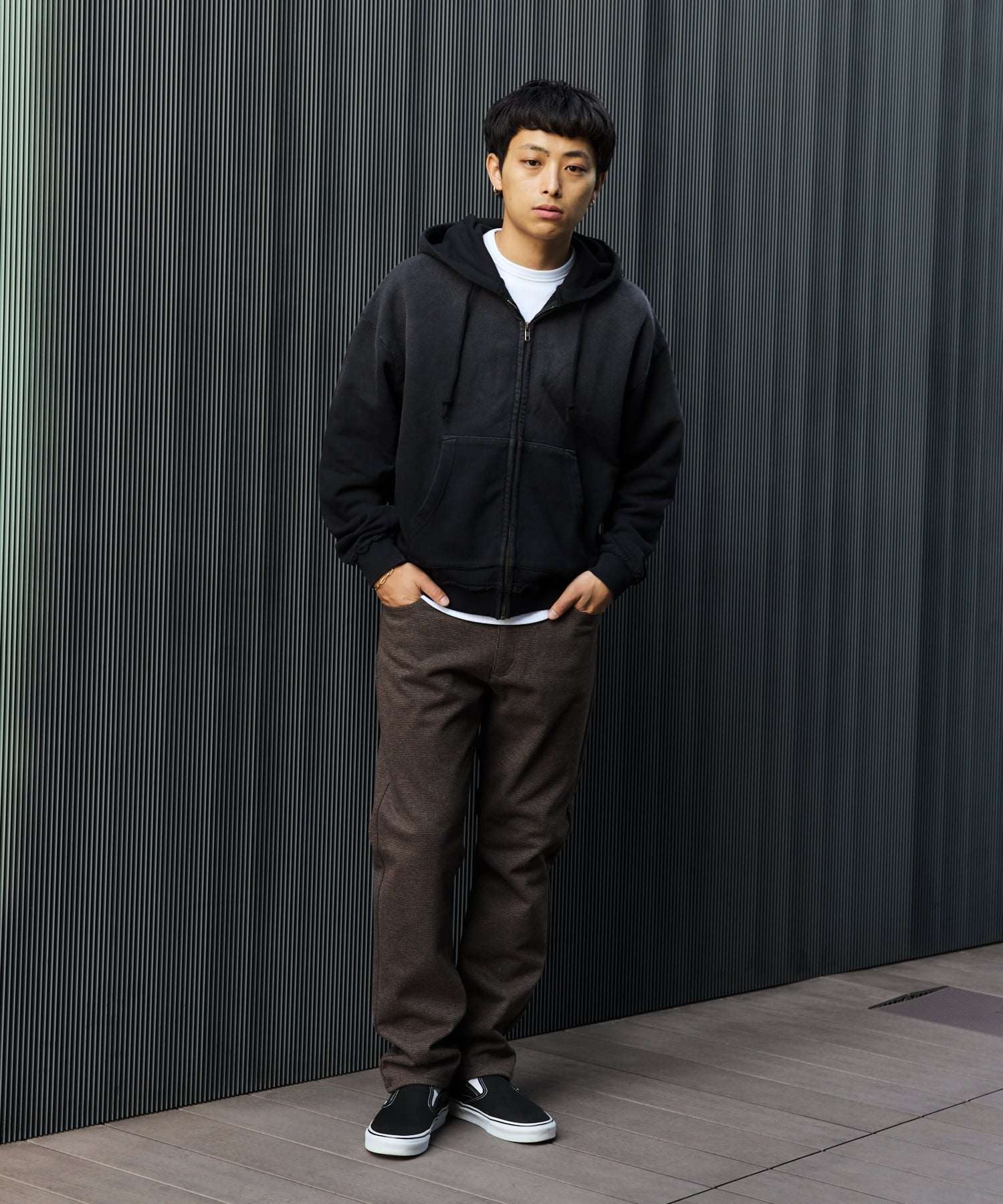 【SALE／40%OFF】BEAMS HEART MEN GMS 裏毛 ジップ パーカー ビームス ハート トップス スウェット・トレーナー ブラウン ブラック【送料無料】
