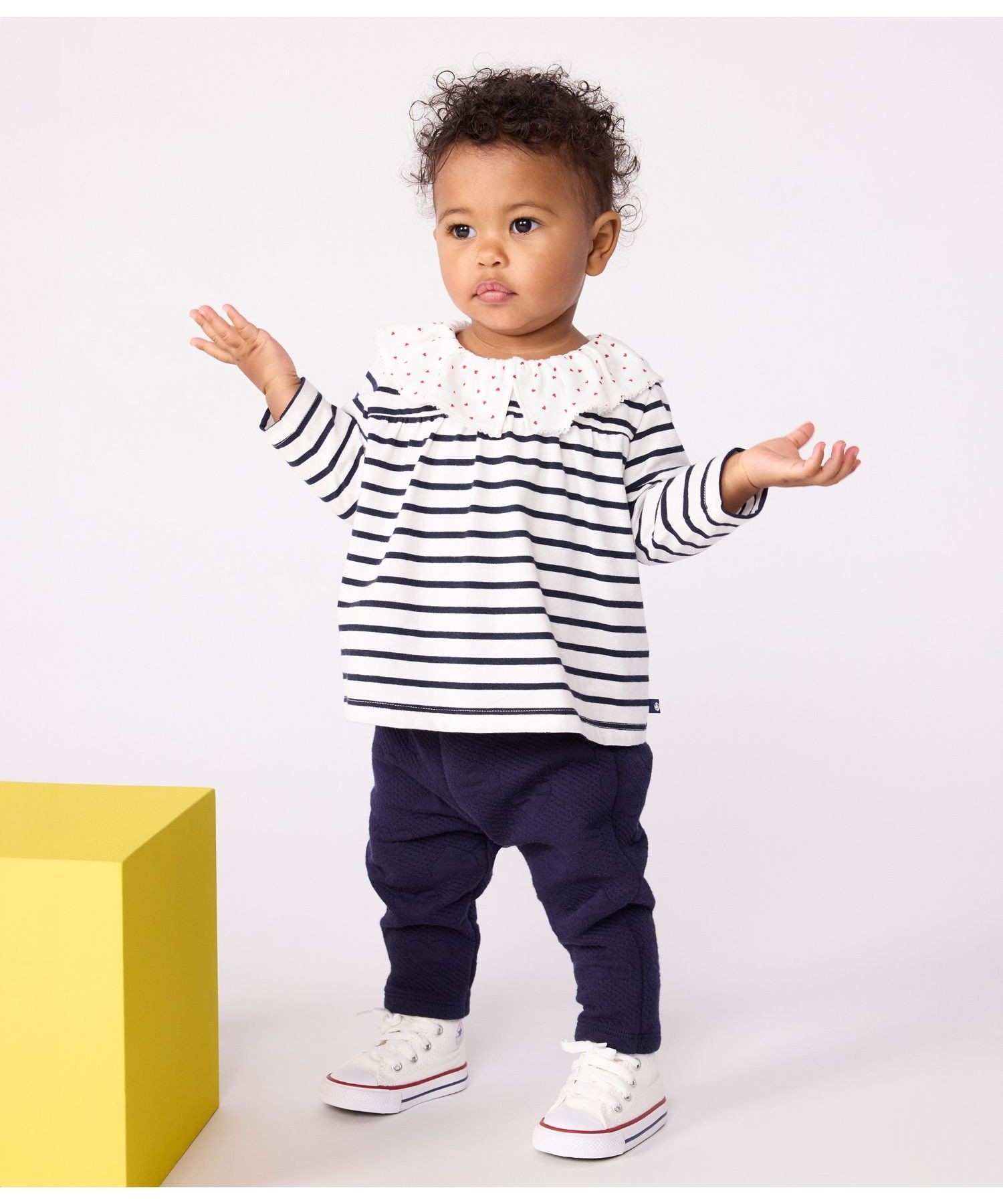 PETIT BATEAU 長袖ブラウス プチバトー トップス シャツ・ブラウス ホワイト【送料無料】