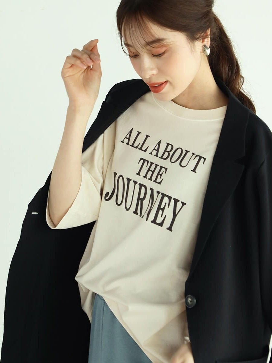 【SALE／49%OFF】Vin ヴィンテージライクロゴTシャツ ヴァン トップス カットソー・Tシャツ ホワイト グレー ピンク【送料無料】