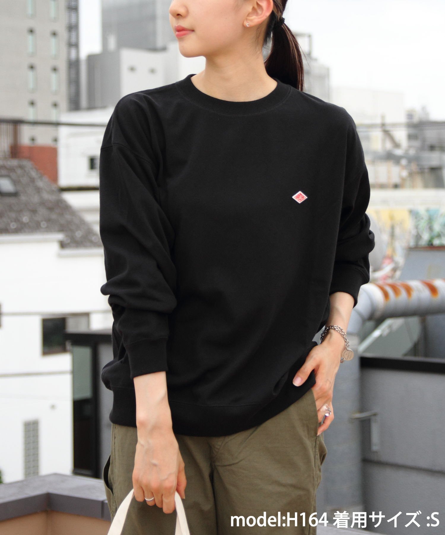 楽天Rakuten FashionDANTON DANTON/（M）SWEAT T-SHIRT DT-C0204 ステップス トップス カットソー・Tシャツ ブラック グレー ホワイト ベージュ【送料無料】