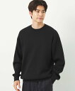 UNITED ARROWS green label relaxing クリアコットン スウェットライク クルーネック ニット ユナイテッドアローズ グリーンレーベルリラクシング トップス ニット ブラック グレー ピンク ブルー【送料無料】