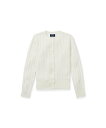 POLO RALPH LAUREN (ガールズ 7才~16才)ミニ ケーブル コットン カーディガン ラルフローレン トップス カーディガン ブラウン【送料無料...