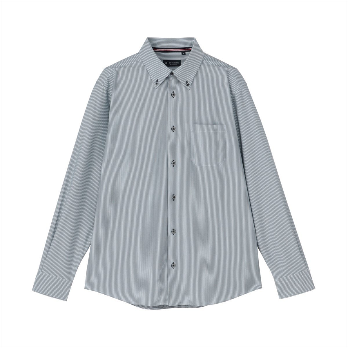 BRICK HOUSE by Tokyo Shirts カラーテープ カジュアルシャツ ボタンダウン 長袖 メンズ BM02J109AB10B2N-14 トーキョーシャツ トップス シャツ・ブラウス ブルー【送料無料】