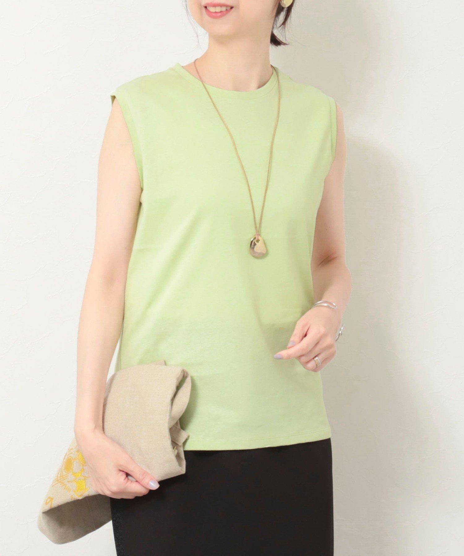 楽天Rakuten Fashion【SALE／20％OFF】fredy couleur 《撥水加工》《吸水速乾》《汗染み防止》USAコットンノースリーブTシャツ フレディ アンド グロスター トップス カットソー・Tシャツ ブルー ブラウン レッド ブラック グレー ホワイト ピンク