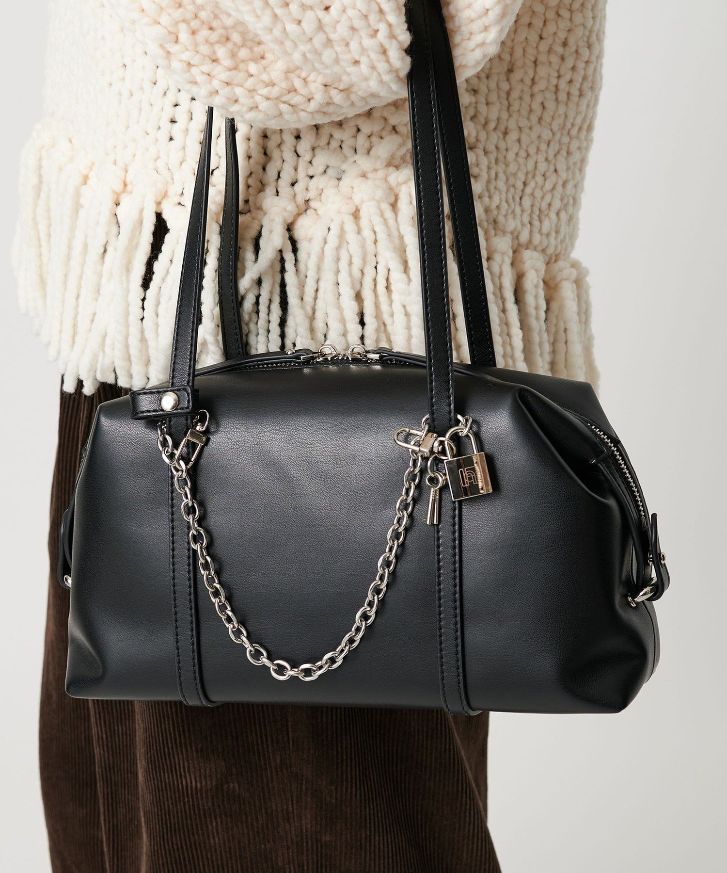 BEAUTY&YOUTH UNITED ARROWS <heyep>ロック チェーン チャーム 2WAY ビューティー&ユース ユナイテッドアローズ ファッション雑貨 チャーム・キーチェーン シルバー【送料無料】