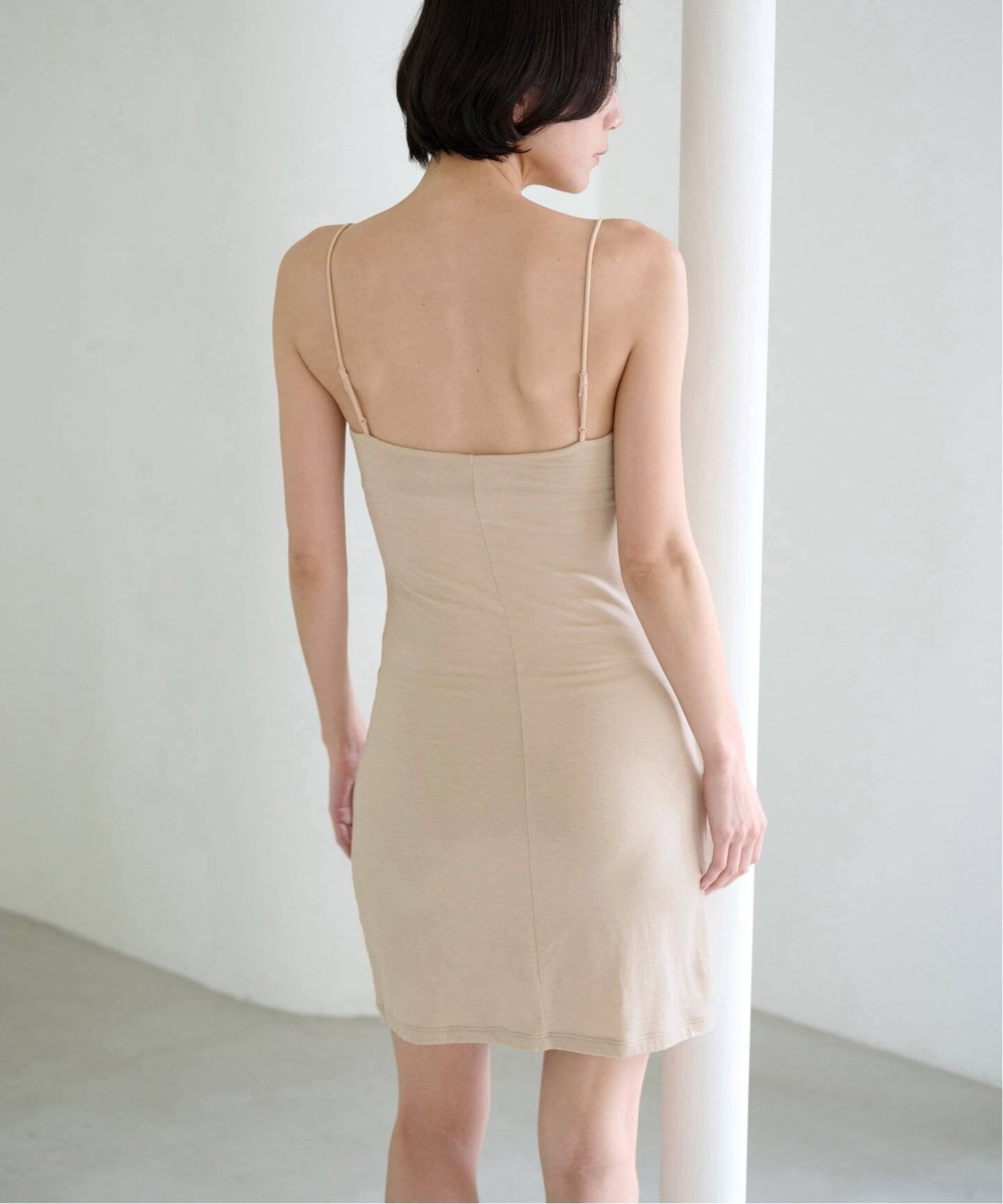 EMILY WEEK 【ACTIVE】Bamboo ストレッチロングキャミソール(ベージュ) エミリーウィーク インナー・ルームウェア その他のインナー・ルームウェア ベージュ【送料無料】