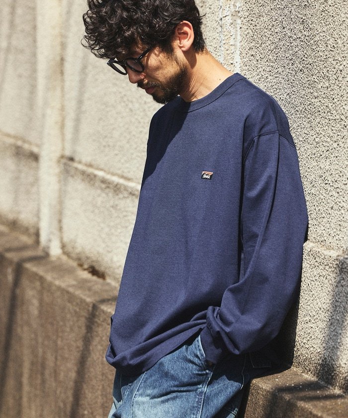 NANGA ECO HYBRID BOX LOGO EMBROIDERY L フリークスストア トップス カットソー・Tシャツ ホワイト ネイビー ブラック【送料無料】