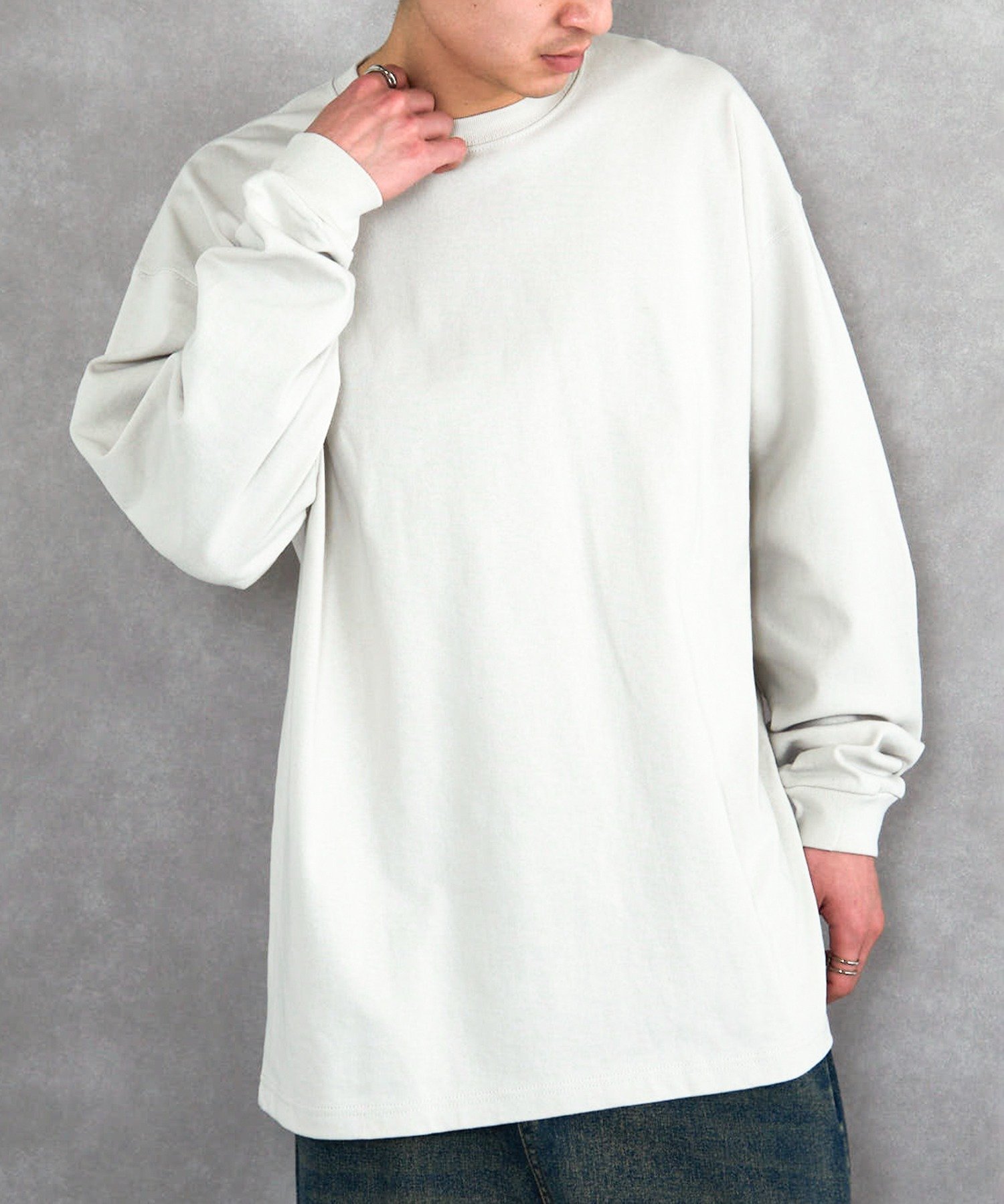 United Athle United Athle/9.1オンス ビッグシルエットロングスリーブTシャツ 長袖 無地ロンT 厚手 セットアップセブン トップス カットソー・Tシャツ ホワイト グレー ブラック