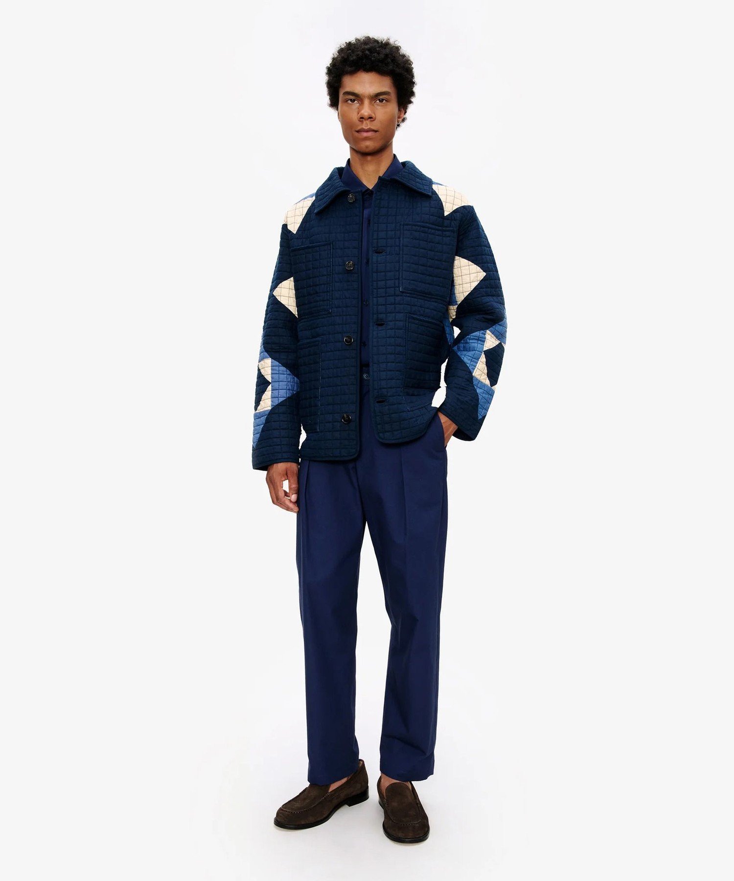 A.P.C. Quiltee ジャケット アー・ぺー・セー ジャケット・アウター その他のジャケット・アウター ブルー【送料無料】
