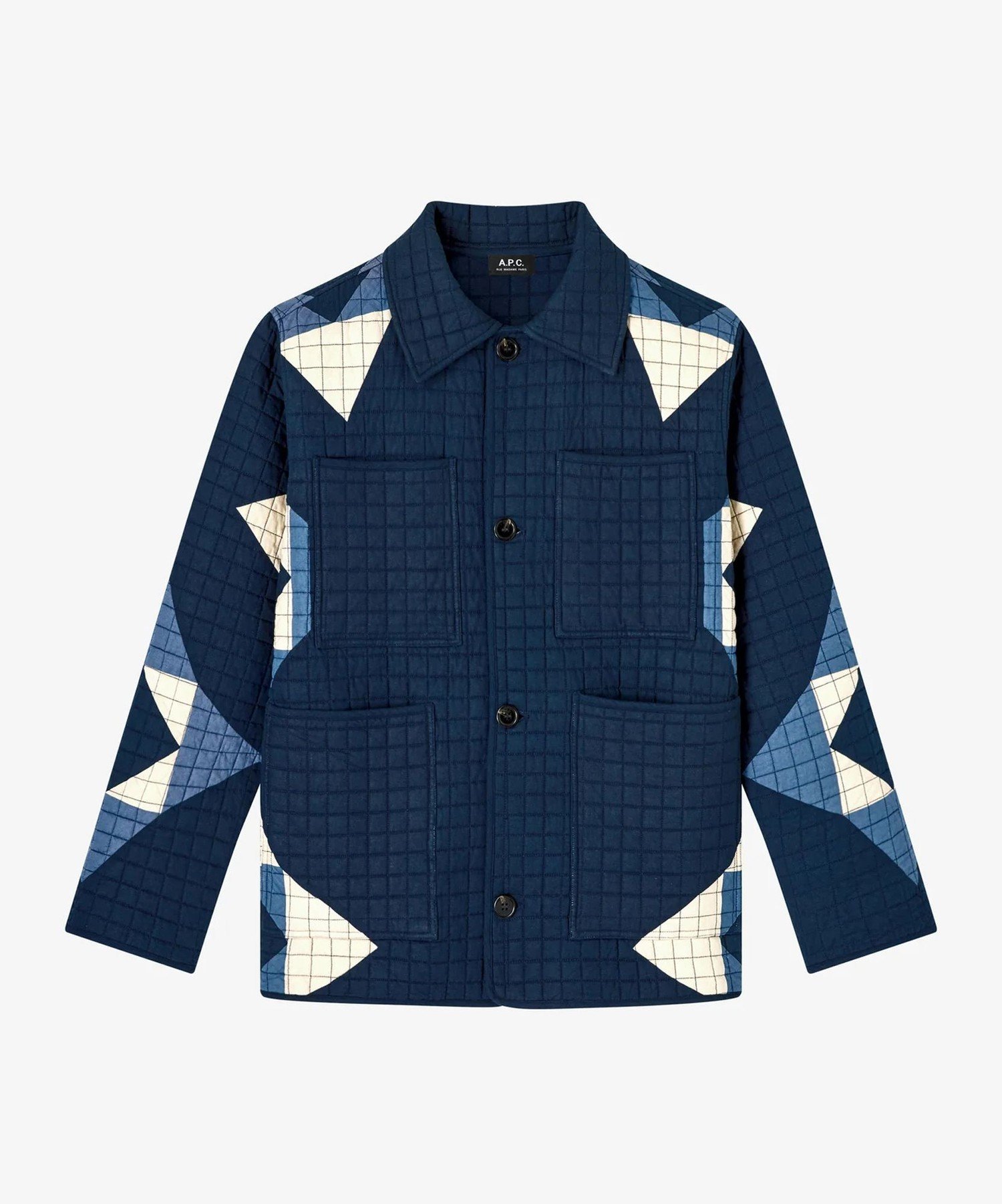 A.P.C. Quiltee ジャケット アー・ぺー・セー ジャケット・アウター その他のジャケット・アウター ブルー【送料無料】