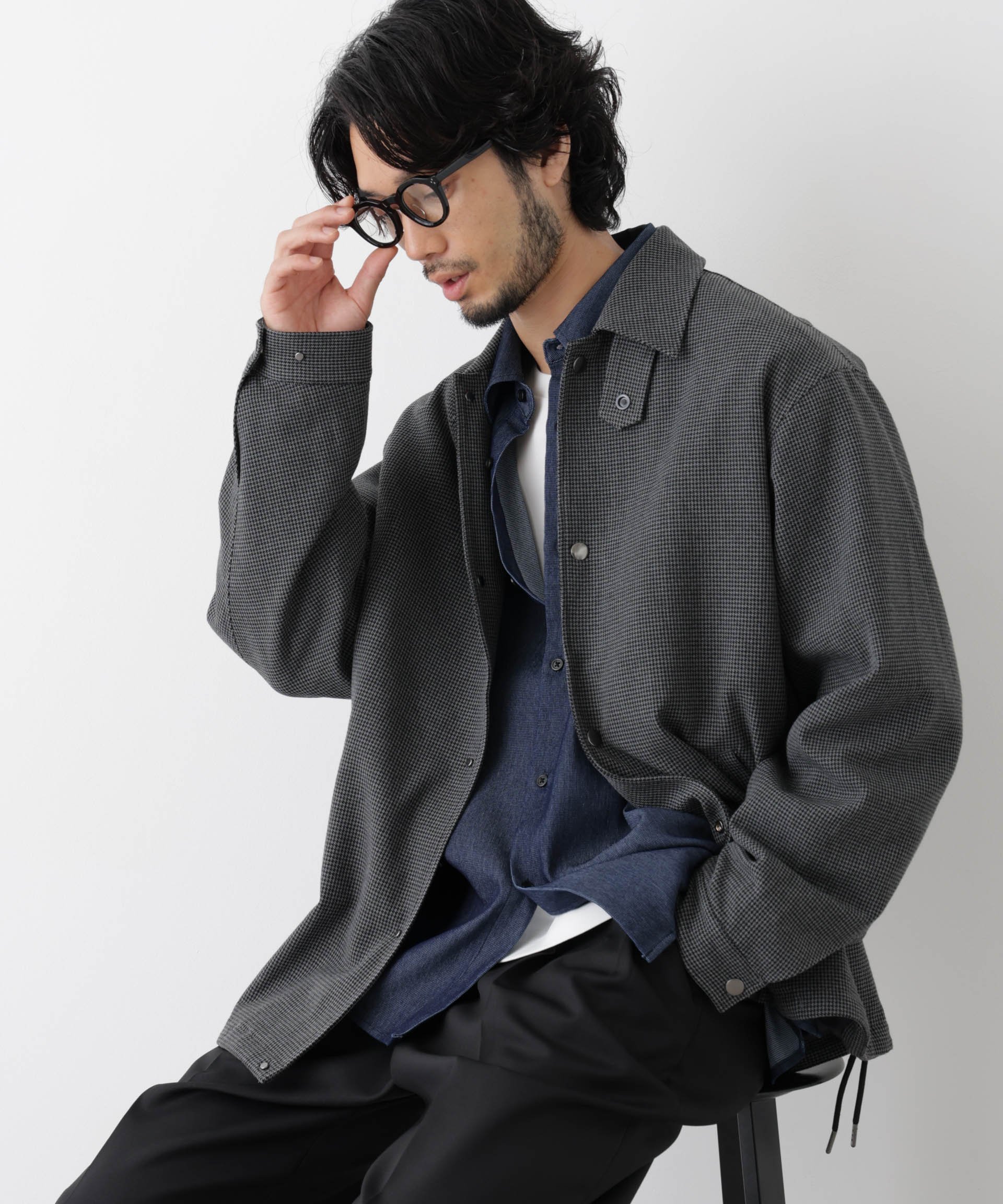 楽天市場】グレー ジャケット（柄ドット・水玉）（メンズファッション