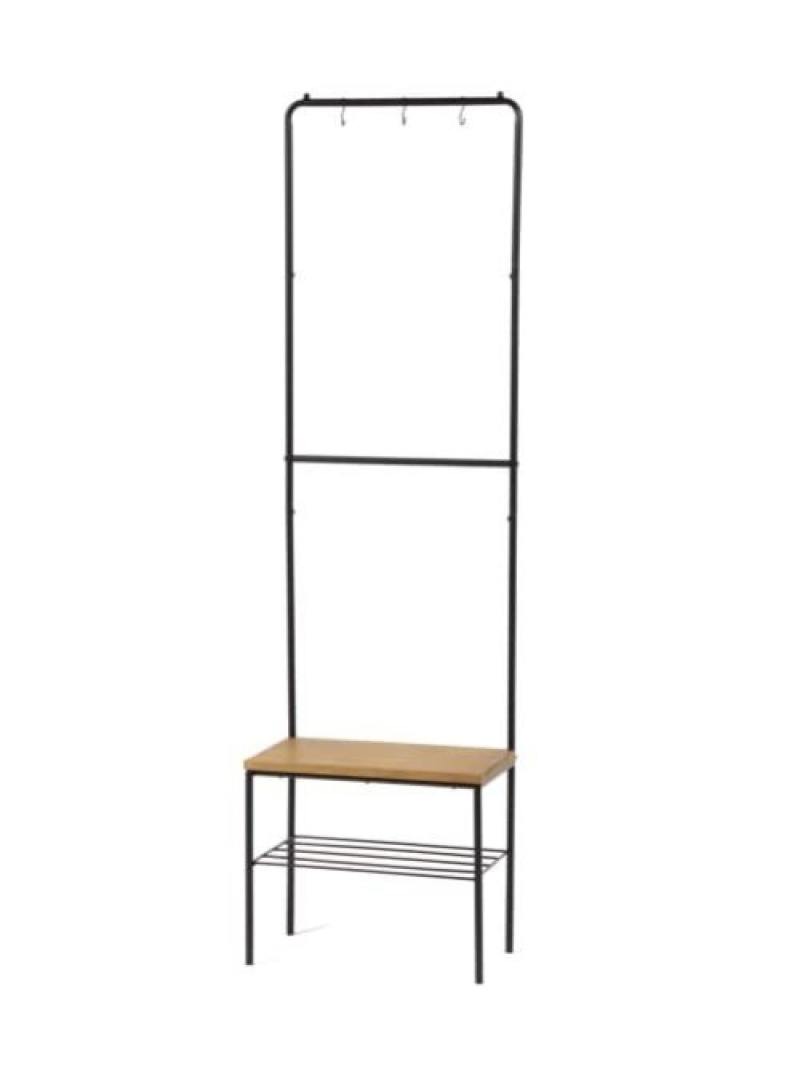 【SALE／33%OFF】studio CLIP ウッド＆アイアンベンチハンガー スタディオクリップ インテリア・生活雑貨 収納用品・棚・ラック ホワイト【送料無料】のサムネイル