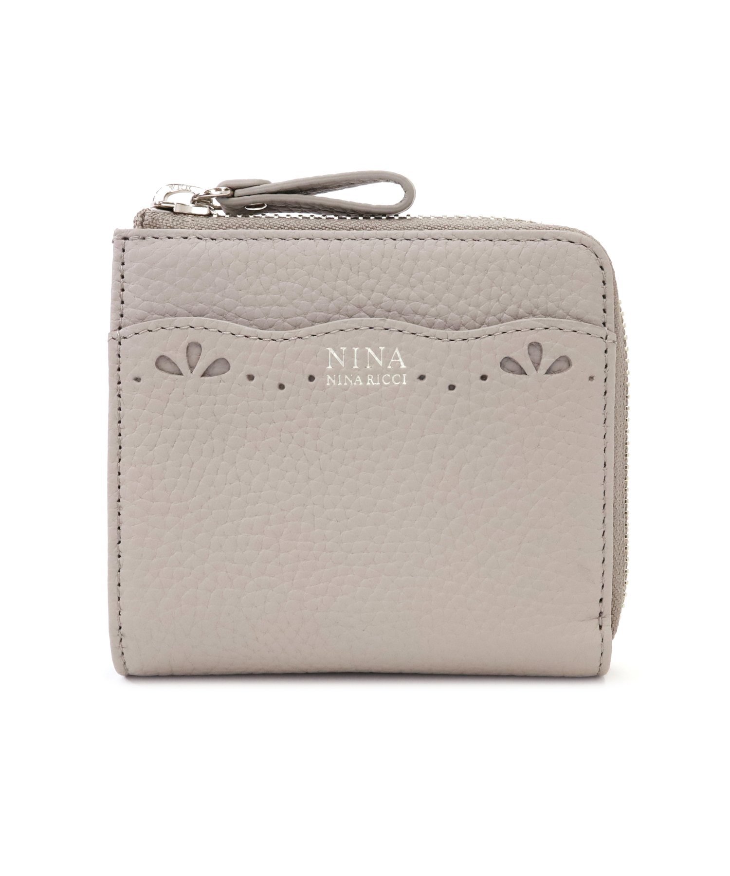 ニナリッチ 財布 NINA NINA RICCI オンデュレパース 二つ折りL字ファスナー財布 マルショウ エンドウ 財布・ポーチ・ケース 財布 グレー ピンク イエロー ブルー【送料無料】