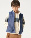 【SALE/40%OFF】COMME CA ISM デニム調ジャージー*ボア 中綿リバーシブルベスト コムサイズム トップス ベスト・ジレ ネイビー