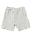 【SALE/50%OFF】petit main Wガーゼショートパンツ ナルミヤオンライン マタニティウェア・ベビー用品 ベビートップス グリーン ベージュ グ...